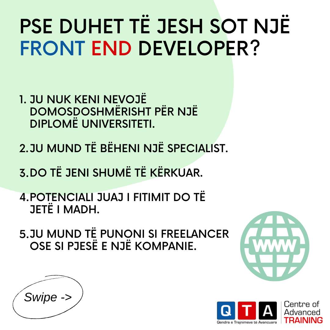 QTA  Trajnim profesional ne Front End Develop