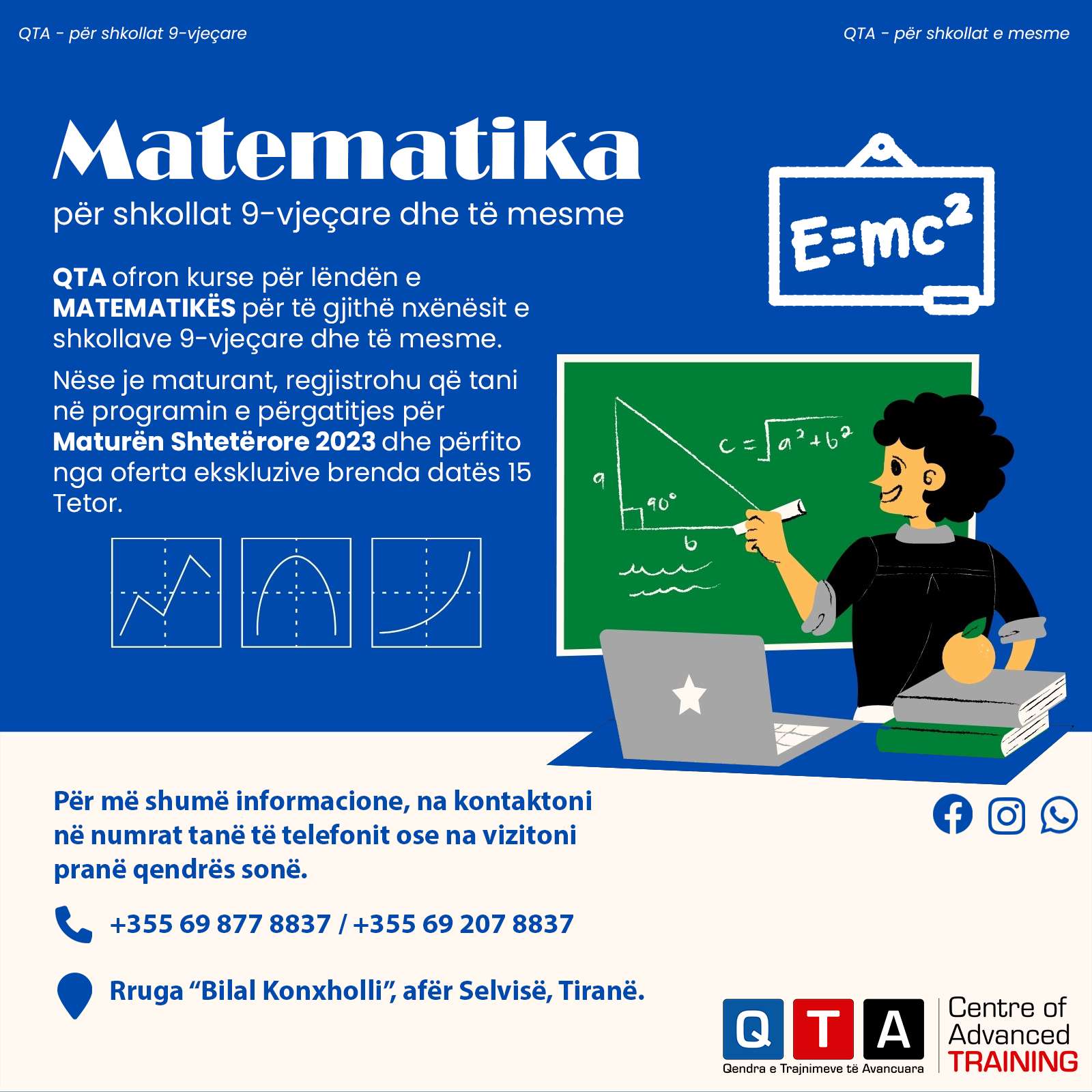QTA Kurse ne lenden e matematikes QTA Kurse ne lenden e matematikes