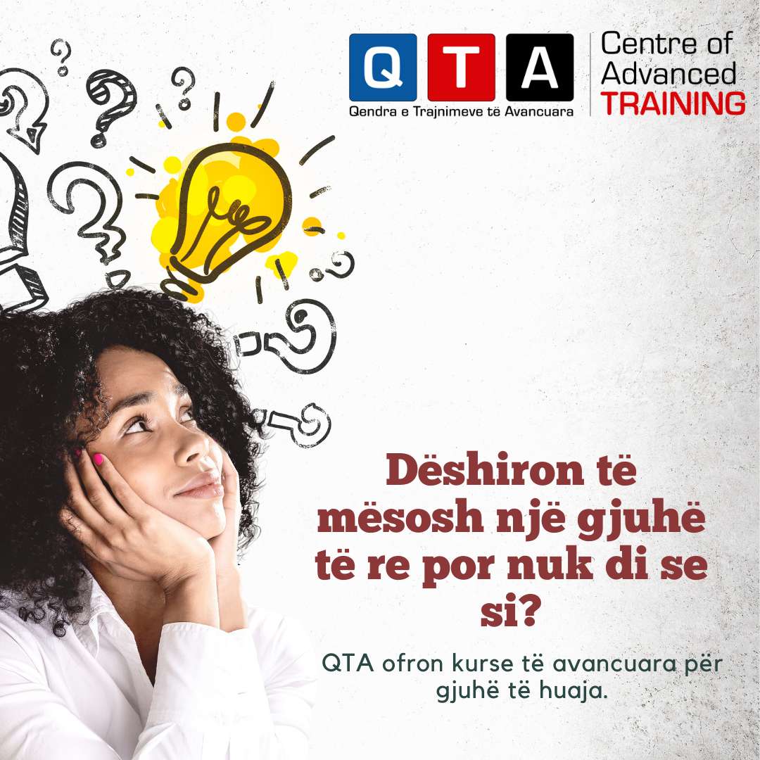 QTA Kurse intesive ne gjuhe te huaja QTA Kurse intesive ne gjuhe te huaja